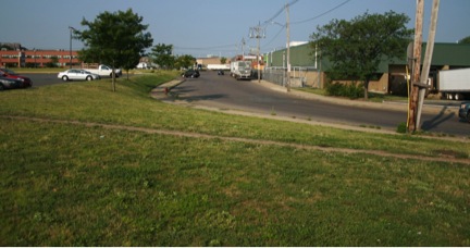 FIGURE 8. Mystic Mall and New State Garden Organic Produce Distribution Center on Carter Street, South of the Newburyport/Rockport Commuter Rail Line
In Figure 8 Carter Street is shown ending before it reaches the commuter rail line.