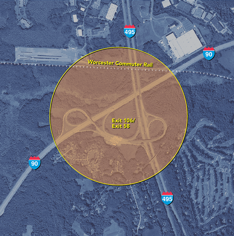 Map of Hopkinton: I-495 and I-90 Interchange Map of Hopkinton: I-495 and I-90 Interchange
