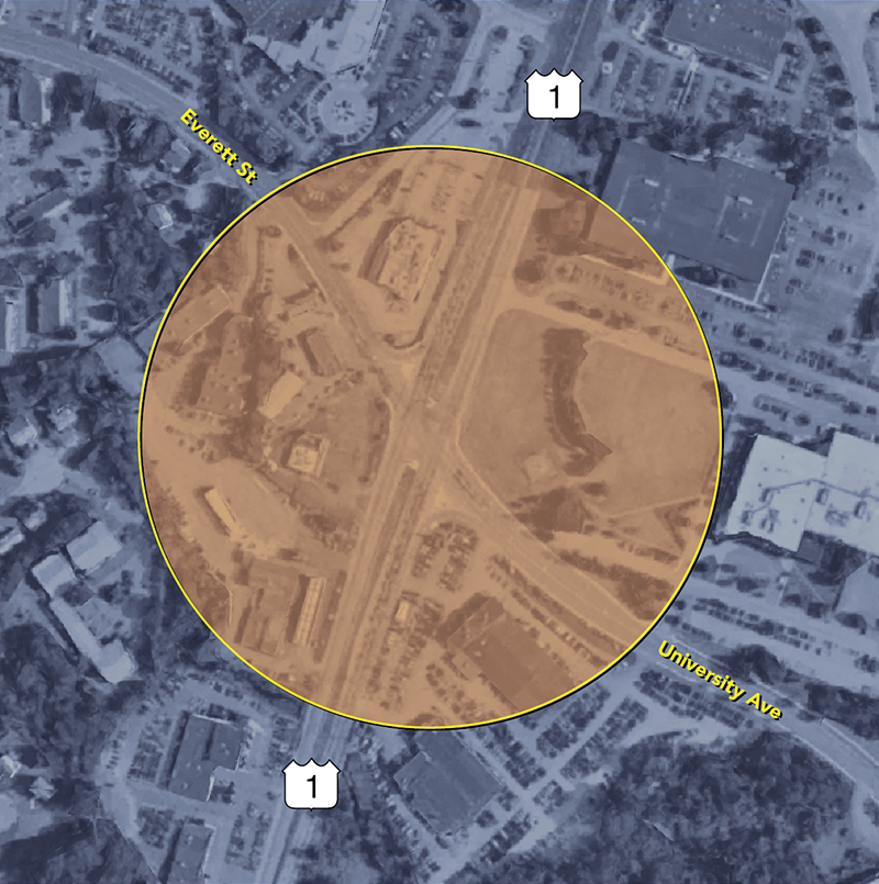 Map of Norwood: Intersection Improvements at Route 1 and University Avenue/Everett Street Map of Norwood: Intersection Improvements at Route 1 and University Avenue/Everett Street